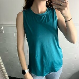 Turquoise Sleeveless Athletic Top